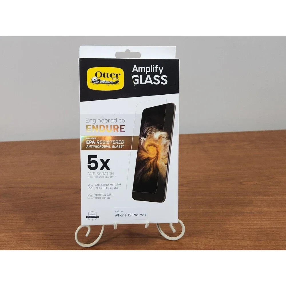 OtterBox Amplify Glass Screen Protector for iPhone 12 Pro Max - Antimicrobial